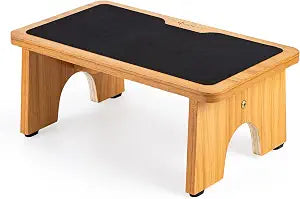 StrongTek 7.5" Wooden Bedside Step Stool for Adults, 300 lb, Non-Slip