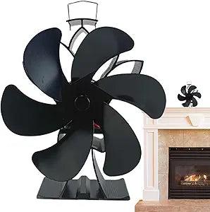 Heat Powered Fireplace Fan,Quiet Heat Distribution Fan | Stove, Thermal, Fireplace, Circulating Warm Air, Wood Stove Accessories
