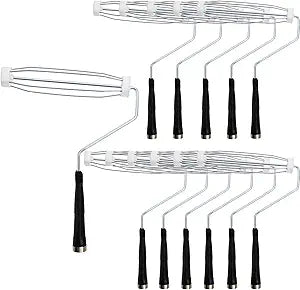 DEAYOU 12 Pack Paint Roller Frame 9 Inch, 5 Wire Roller Handle with Threaded End, Painting Supplies for House, Wall, Ceiling, Home, Use with Standard 9" Paint Covers