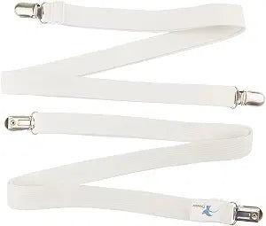 2 Pieces 29' to 82' Adjustable Under Mattress Bed/Fitted Sheet Fastener,Crisscross Bed Sheet Straps Suspenders,Slipcover Fastener,Long Strap Clip Bands