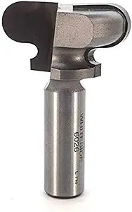 Whiteside Router Bits 6026 Drawer Pull Bit with 1/4-Inch Radius, 1-1/2-Inch Large Diameter and 13/16-Inch Cutting Length
