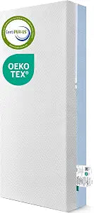 Mini Crib Mattress 38" L x 24" W, Dual-Sided Premium Foam Mattress with Removable and Washable Cover, Breathable Sleep Surface, Fits Mini Size & Portable Crib