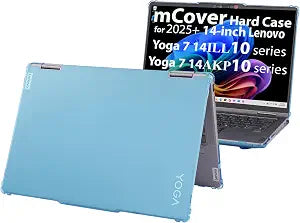 mCover case ONLY Compatible for 2025~2026 14-inch Lenovo Yoga 7 2-in-1 14ILL10 | 14AKP10 | 14IPH11 | 14AGP11 Windows Notebook PC (NOT Fitting Any Other Models) (Aqua)