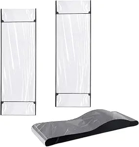 AceOrbit 2 Pcs Clear Waterproof Wipeable Plastic Lash Bed Cover Reusable