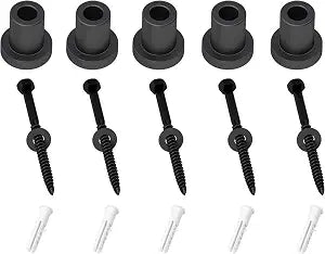 skysen 5 PCS 1-5/16" Barn Door Wall Spacer with Screws for Sliding Barn Door Hardware Connection Device Metal Steel Track to Wall(Spacer-34)