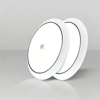 2 Pack Motion Sensor Ceiling Light Wired, 12 Inch Flush Mount Ceiling Light 6500K Closet Lights, 18W LED Motion Sensor Light Indoor for Stair Closet Porch Hallway Laundry
