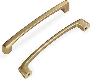 Lardmon 10 Pack 5 Inch(128mm) Hole Center Brushed Champagne Bronze Modern Cabinet Pulls Solid Kitchen Cabinet Handles Hardware Bathroom Vanity Pulls Timeless Drawer Pulls Handles for Dresser