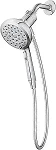Moen Verso Eco-Performance Handshower, Detachable Round Shower Head with Magnetix Docking System, 60" Hose, Chrome, 220H2EP