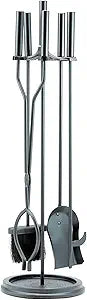 UniFlame 5-Piece Black Fireplace Tools Set (F-1070)