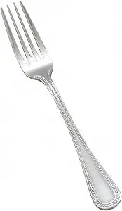 Winco 8" Pearl Stainless Steel Dinner Fork (Set of 12)
