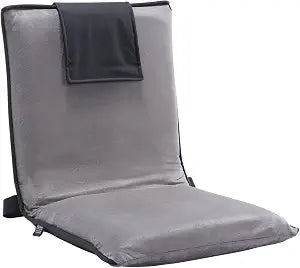 VEVOR Floor Chair, 6-Position Adjustable Meditation Chair with Back Support, Folding Sofa Chair for Reading TV Watching and Gaming, Portable Floor Seat Lounge Sofa Chair for Kids Teens Adults, Gray