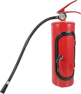 Cabilock Fire Extinguisher Wine Cabinet 13.58X4.52X4.52In Metal Liquor Storage Box with Cup Holder Compact Fire Extinguisher Style Wine Holder for Home Kitchen Bar Gift