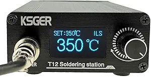 T12 Soldering Station DIY STM32 V3.1S OLED Temperature Controller Electronic Welding Iron Tips Handle Aluminum Alloy Case Power Equipments 110V T12 Iron Tips K C1 JL02