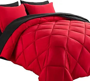 Cosybay 7pcs Reversible Comforter Set Full Down Alternative Bedding Sets