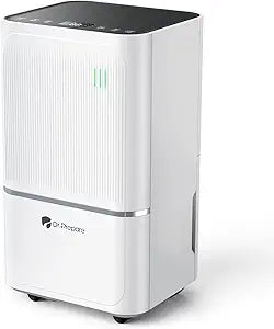 DR.PREPARE 2500-2600 Sq.Ft Dehumidifier for Home with Drain Hose, 38 Pints/Day Dehumidifier for Basement, Bedroom, Bathroom, Dry Clothes, Intelligent Humidistat, 3 Modes, 24H Timer, 0.53 Gal Bucket