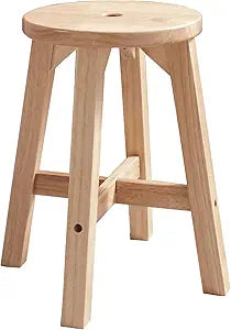Lestar H18 Wooden Stool, Solid Wood Round Stools