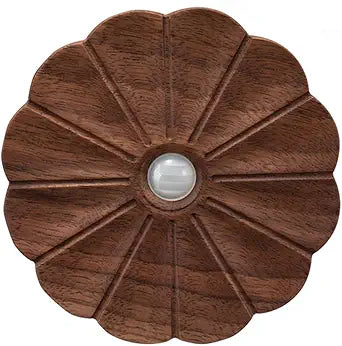 Motion Sensor Night Light Indoor, Rechargeable Wooden Flower Lamp