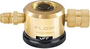 WEIDOU Upgraded Yellow HVAC Nitrogen Purge Tool | PURGE & BRAZE Modes | Adjustable 50-200 PSI Regulator | 1/4" Flare Fitting | Sturdy Brass