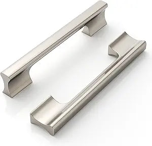 9BUILD 10 Pack Brushed Satin Nickel Cabinet Pulls 5 Inch Cabinet Handles Kitchen Cabinet Hardware Kitchen Handles for Cabinets Kitchen Pulls Drawer Handle