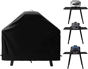 Waterproof Cover for Ninja XSKUNSTAND Outdoor Stand with Two Side Tables, Grill Accessories for Ninja Woodfire Grill OG300/700/800/900 Series & Oven OO101, for Artisan Pizza Oven MO201 (Cover Only)