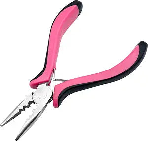 Quacc Hair Extension Pliers, 3-Hole Mini Extension Tool for Micro Nano Ring