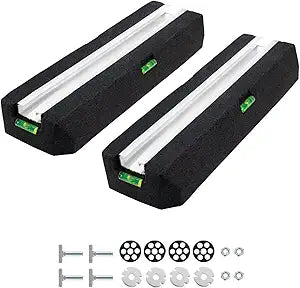 Floor Mounting Base Pad Kit for 9000 - 24000 BTU Air Conditioner Heat Pump, Universal Rubber Anti-Vibration Mini Split Pad, Bearing Capacity: 2200 LBS