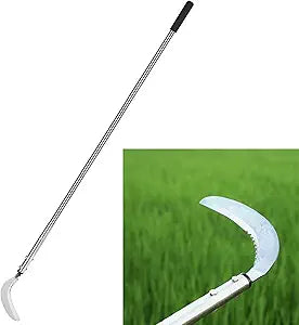 YEELOR Weeding Sickle, 51-Inch Adjustable Long Handle