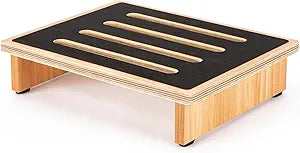 StrongTek 3.5" One Step Stool for Adults, Sturdy Wooden Riser with Non-Slip Rubber Top, 440 lb Capacity, No Assembly Required, Portable for Kitchen, Bathroom, Bedside, Kids & Seniors