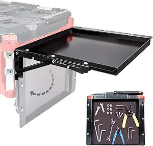 Powerful Magnetic Kit Compatible with Packout Toolbox, Folding Table Top Compatible with Packout, Tool Tray Side Bracket Compatible with Rails, No Drilling