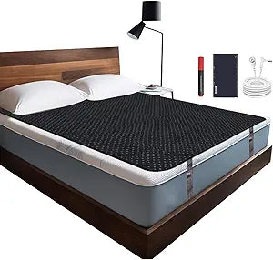 NIULAFR Grounding Mat for Bed, King Size Earth Connected Conductive Grounding Mattress Pad for Better Sleep, Reduce Stress, Improve Health