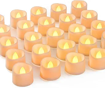 Homemory 72-Pack Novelty Flickering Flameless Tea Light Candles, 200+ Hours
