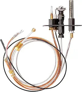 910-038 Regency OEM CSA Certified Natural Gas NG Top Mounting 3-Way Tri-Flame Pilot Assembly for Direct Vent Fireplaces, Pedestal Stoves, and Other Hearth Systems