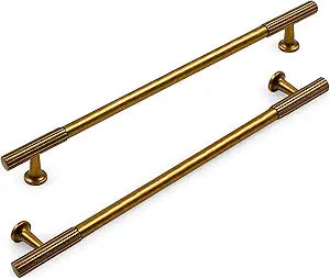 10 Pack 10 Inch(256mm) Kitchen Cabinet Handles Antique Brass Cabinet Pulls Vintage Retro Kitchen Cabinet Hardware Drawer Pulls for Cupboard Wardrobe