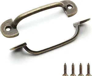 Bivethoi Small Drawer Handles Vintage Bronze, 2.36", 20pcs