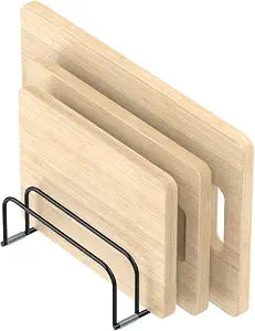 KORRTFID Cutting Board Storage Rack, Compact Cutting Board Organizer, Chopping Board Storage Stand Rack, Bakeware & Cookie Pan Sheets Organizer (1.0 Inch Width Slots)