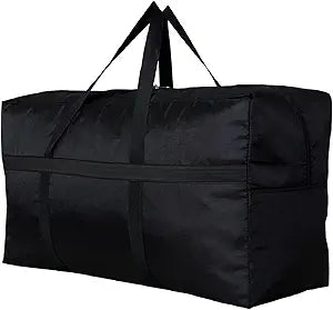 YiKitHom Extra Large Storage Duffle Bag for Travel, Black Oversized Giant Big Traveling Duffle Bag