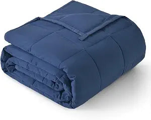 Topblan Weighted Blanket for Adults 12lbs, Soft Cooling Breathable Weighted Throw for Sleeping, Washable Heavy Blanket with Glass Beads for Winter, Sofa Bed, 48"x72" Twin Size