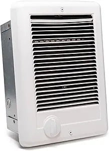 New Upgrade CSC151TW Electric Wall Heater-Complete Unit with Thermostat for Office Garage Indoor Use(Model: CSC151TW, Part: 67509), 5120 BTU, 120 Volt, 1500 Watt, White