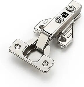 JOY DECOR Full Overlay 60 Packs (30 Pairs) Concealed Kitchen Cabinet Hinges 105 Degree Soft Close Adjustable Cabinet Door Hinges for Face Frame Cabinet