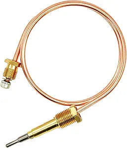 24 Inch 74L57 SIT Type Gas Fireplace Thermocouple, Cross Replaces Old Part 74L5701, Replacement Thermocouple for Gas Stoves, Elite, Merit, Serefina, Superior Gas Fireplace Repair Parts