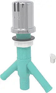 Dual Air Gap for Double Drawer or Two Separate Dishwashers with Skirted Cap and Extra Long Thread for Thick or Thin Countertops (AG200-004, AG200-001, T52, AMERIGAP)