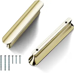 Cobbe 10 Pack Champagne Bronze Cabinet Pulls 3 Inch (76mm) Hole Centers