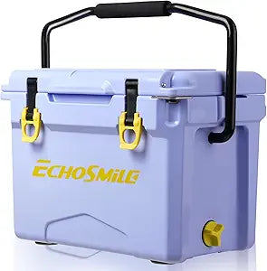 EchoSmile 12/18/25 Quart Rotomolded Cooler, Built to Stand up to The Rigors of The Journey