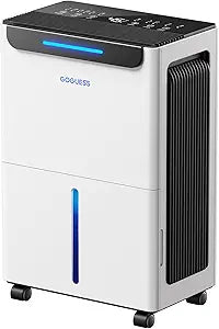1600 Sq.ft Dehumidifier for Basement - 21 Pints, Drain Hose & Humidity Control Large Room Dehumidifiers for Home, RV, Bathroom, Bedroom - 3 Modes & 24H Timer White
