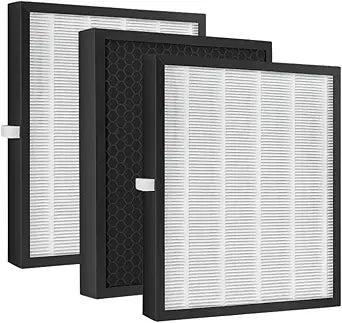 KJ217 Filter Replacement Compatible with MOOKA KJ217 Smart Large Air Purifier, 3 Packs