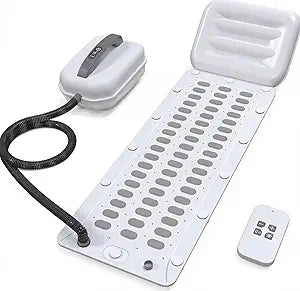 Bubble Bath Mat - Bubble Bath Mat Tub Spa Massager with Remote Control 6-Speed Adjustable Massage & Upgraded Anti-Slip Suction Cup (44.9" x 16.9"White)
