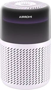 AIRROMI HEPA Air Purifier for Bedroom&Home,Pet Air Purifier for Home Pets,Removes Pet Odor,Cat Litter Smell,Dust,Smoke&Allergies,Quiet Room Air Purifier with Scents,360┬░Air Cleaner,A2005 Purple