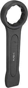 HARFINGTON Striking Wrench 1-13/16" 12-Point Flat Strike Wrench Slogging Ring Spanner Straight Handle Box End Striking Wrenches