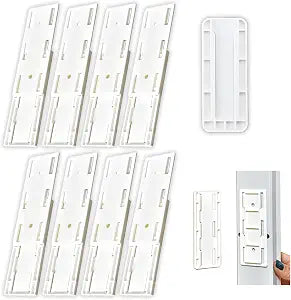 8 PCS Adhesive Punch Free Socket Holder