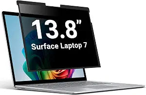 ZOEAGG Privacy Screen for Surface Laptop 13.8 inch,Removable Surface Laptop 7 Privacy Screen,Reusable Easy Installation Anti-Spy Anti-Glare Anti Blue Light for Microsoft Surface Monitor